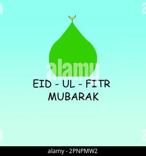 EID UL Fitr 2023 messages et souhaits de Moubarak Banque D'Images