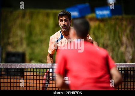 Barcelone, Espagne. 20th avril 2023. M. Gonzalez (Argentine)/A. Molteni (Argentine) et R. Matos (Brésil)/D. Vega Hernandez (Espagne) face off lors d'un ATP 500 Barcelone Open banc Sabadell quart de finale mars au Real Club de Tenis de Barcelone, à Barcelone, Espagne sur 20 avril 2023. (Photo/Felipe Mondino) crédit: Live Media Publishing Group/Alay Live News Banque D'Images