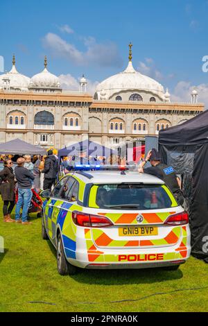 Unité de liaison de la police de Kent au festival Vaisakhi Gravesend Kent Banque D'Images