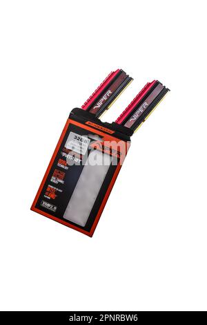 Patriot Viper DDR4 RAM mémoire ordinateur 2 16 Go Dual Channel Stick 3200 Banque D'Images