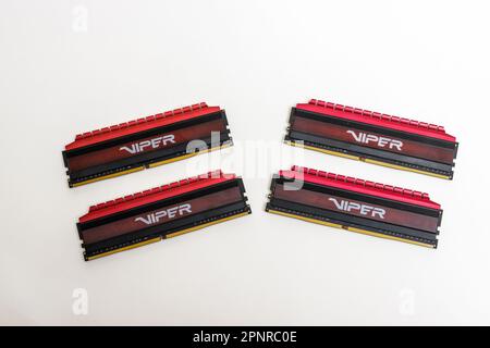 Patriot Viper DDR4 RAM mémoire ordinateur 4 16 Go Dual Channel Stick 3200 Banque D'Images