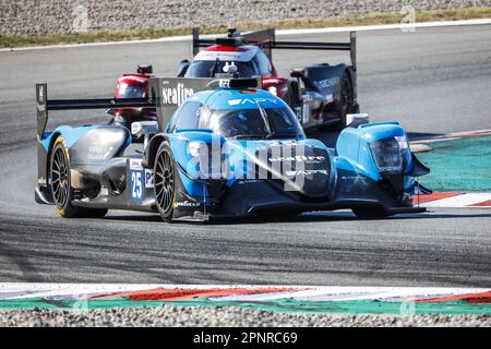 25 SIMPSON Kyffin (usa), ALLEN James (aus), LYNN Alexander (gar), Algarve Pro Racing, Oreca Gibson 07 - Gibson, action pendant les 4 heures de Barcelone 2023, 1st tour de la série européenne le Mans 2023 sur le circuit de Barcelone-Catalunya de 21 avril à 23, 2023 à Montmelo, Espagne - photo: Paulo Maria/DPPI/LiveMedia Banque D'Images