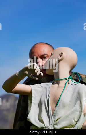 mannequin de vêtements utilisé comme écarteur Banque D'Images