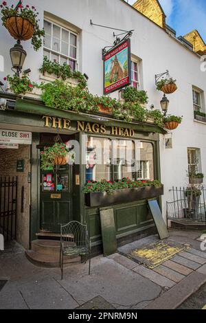 Le pub Nags Head à Belgravia, Londres, dirigé par le propriétaire Kevin Moran Banque D'Images