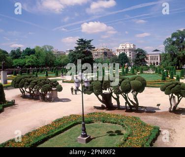 JARDINES. Lieu: RETIRO, EL. MADRID. ESPAGNE. Banque D'Images