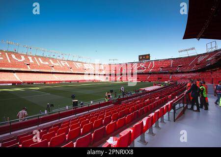 Séville, Espagne. 20th avril 2023. Stade Ramon Sanchez Pizjuan, Séville, Espagne, 20 avril 2023, Stade Ramon Sanchez Pizjuan à Séville, Espagne pendant Sevilla FC vs Manchester United - football Europa League Match Credit: Live Media Publishing Group/Alay Live News Banque D'Images