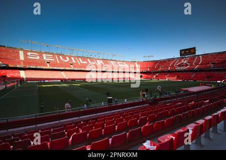 Séville, Espagne. 20th avril 2023. Stade Ramon Sanchez Pizjuan, Séville, Espagne, 20 avril 2023, Stade Ramon Sanchez Pizjuan à Séville, Espagne pendant Sevilla FC vs Manchester United - football Europa League Match Credit: Live Media Publishing Group/Alay Live News Banque D'Images