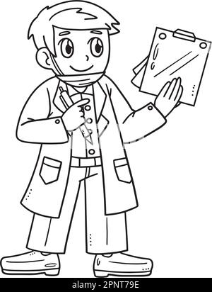 Page de coloriage isolée pour enfants Illustration de Vecteur