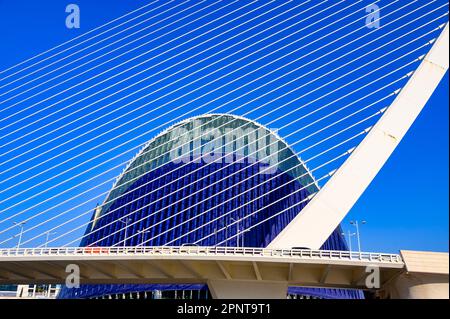 Valence, Espagne - 17 juillet 2022: Ville des Arts et des Sciences. Banque D'Images