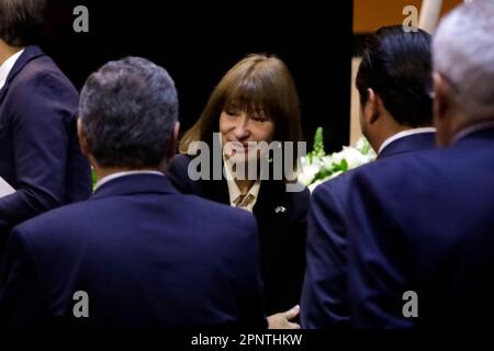 Mexico, Mexique. 20th avril 2023. 20 avril 2023, Mexico, Mexique: L'Ambassadeur d'Ukraine au Mexique Oksana Dramaretska à la réunion du Groupe d'amitié Mexique-Ukraine à la Chambre des députés de Mexico, Mexique. Sur 20 avril 2023 à Mexico, Mexique (photo par Luis Barron/Groupe Eyepix/Sipa USA). Credit: SIPA USA/Alay Live News Banque D'Images