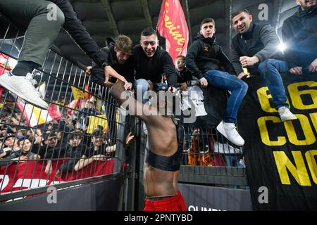 20-04-2023: Sport: Roma / Feyenoord ROMA, ITALIE - AVRIL 20: Tammy Abraham (EN TANT que Roma) pendant le quart de finale - deuxième jambe - UEFA Europa League Match Banque D'Images