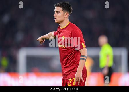 20-04-2023: Sport: Roma / Feyenoord ROMA, ITALIE - AVRIL 20: Paulo Dybala (AS Roma) pendant le quart de finale - deuxième étape - UEFA Europa League Match b Banque D'Images