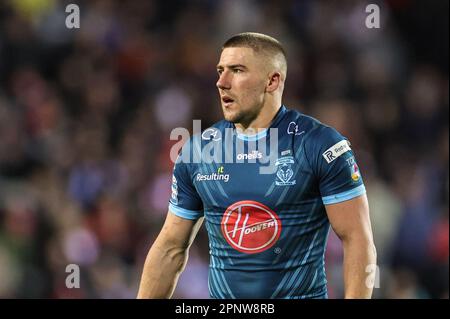 St Helens, Royaume-Uni. 21st avril 2023. Greg Minikin #21 de Warrington Wolves lors du match de la Super League Round 10 de Betfred St Helens contre Warrington Wolves au stade Totally Wicked, St Helens, Royaume-Uni, 20th avril 2023 (photo de Mark Cosgrove/News Images) à St Helens, Royaume-Uni le 4/21/2023. (Photo de Mark Cosgrove/News Images/Sipa USA) crédit: SIPA USA/Alay Live News Banque D'Images