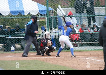 SLU Softball contre Bradley (Braves) et Northern Illinois (Huskies) Banque D'Images