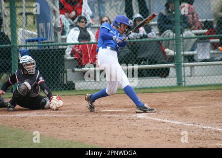 SLU Softball contre Bradley (Braves) et Northern Illinois (Huskies) Banque D'Images