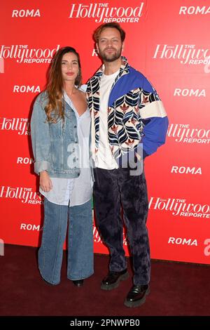 Rome, Italie. 20th avril 2023. Irene Forti (l) et Alessandro Borghi (r) assistent à la séance photo de lancement du journaliste hollywoodien Rome au Palazzo Brancaccio (photo de Mario Cartelli/SOPA Images/Sipa USA) Credit: SIPA USA/Alay Live News Banque D'Images