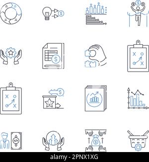 Collection d'icônes de la ligne des énergies renouvelables. Solaire, éolienne, hydroélectrique, géothermique, biomasse, Illustration marémotrice, vecteur renouvelable et linéaire. Durable Illustration de Vecteur