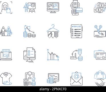 Conserver et gagner la collection d'icônes de ligne. Conservation, durabilité, protection, amélioration, préservation, Restauration, vecteur d'avancement et Illustration de Vecteur