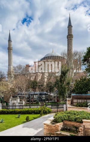 Grande mosquée Sainte-Sophie (Ayasofya), Istanbul, Turquie Banque D'Images