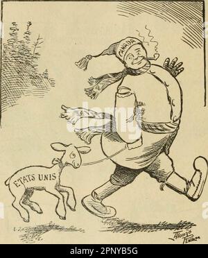 'Caricature politique au Canada = caricature politique de lance libre au Canada' (1904) Banque D'Images