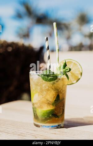 Mojito, un cocktail cubain traditionnel Banque D'Images