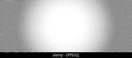 Arrière-plan en pointillés. Motif concentrique demi-ton abstrait. Texture radiale de la mosaïque de dégradé. Vecteur Illustration de Vecteur