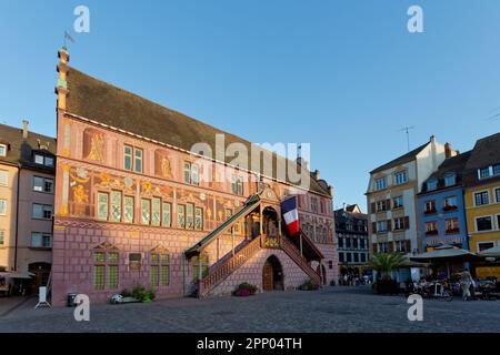 Centre historique de Mulhouse, ancien hôtel de ville, Alsace, France Banque D'Images