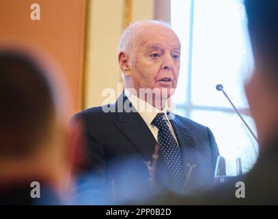 Berlin, Allemagne. 21st avril 2023. Le chef Daniel Barenboim. Credit: Annette Riedl/dpa/Archivbild/dpa/Alay Live News Banque D'Images