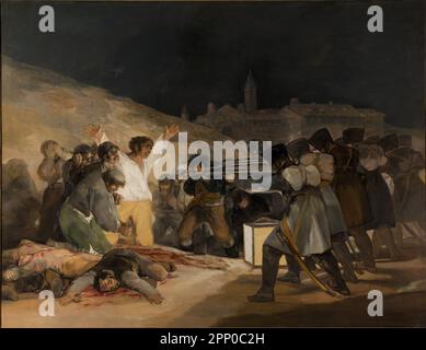 Le troisième de mai 1808 par Francisco de Goya Banque D'Images