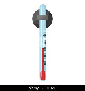 thermomètre pour mesurer la température, thermomètre pour aquarium. vecteur isolé sur fond blanc Illustration de Vecteur