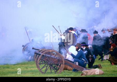 Reconstitution de la guerre civile anglaise, Somerset, Royaume-Uni Banque D'Images