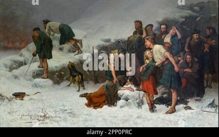 Le massacre de Glencoe, James Hamilton, 1883-1886, Banque D'Images