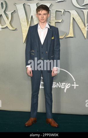 20 avril 2023. Londres, Royaume-Uni. Joshua Pickering à la première mondiale de Disney'Peter Pan & Wendy', à Curzon Mayfair, Londres. Sue Andrews/Alamy. Banque D'Images