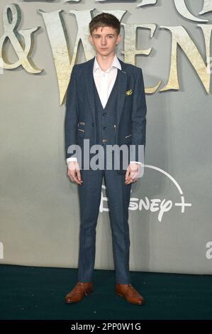 20 avril 2023. Londres, Royaume-Uni. Joshua Pickering à la première mondiale de Disney'Peter Pan & Wendy', à Curzon Mayfair, Londres. Sue Andrews/Alamy. Banque D'Images