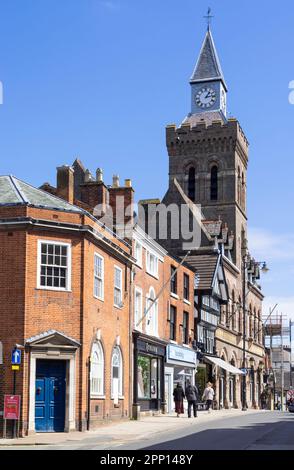 Congleton Town Hall sur la High Street Congleton Town Center Congleton Cheshire East England UK GB Europe Banque D'Images