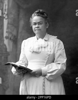 Nation Carrie. Portrait de l'activiste du mouvement américain pour la tempérance, Caroline Amelia Nation (1846-1911) c. 1903 Banque D'Images