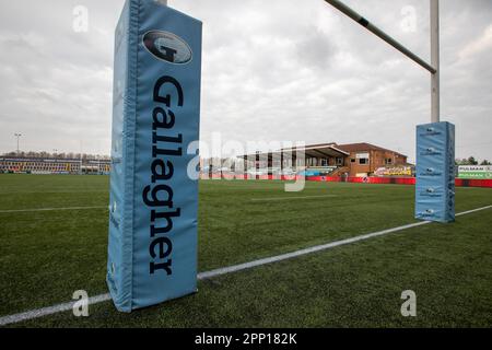 Newcastle, Royaume-Uni. 21st avril 2023. Une scène générale à Kingston Park avant le match Gallagher Premiership entre Newcastle Falcons et Northampton Saints à Kingston Park, Newcastle, le vendredi 21st avril 2023. (Photo : Chris Lishman | MI News) Credit : MI News & Sport /Alay Live News Banque D'Images