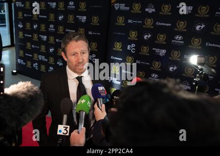 Toulon, France. 18th avril 2023. Jonny Wilkinson est élu au Temple de la renommée du Rugby Club Toulonnais (RCT). Le Rugby Club Toulonnais (RCT) présente le premier Temple de la renommée du rugby en intronisant huit joueurs lors d'une soirée de gala au Zénith de Toulon sur 18 avril 2023. (Credit image: © Laurent Coust/SOPA Images via ZUMA Press Wire) USAGE ÉDITORIAL SEULEMENT! Non destiné À un usage commercial ! Banque D'Images