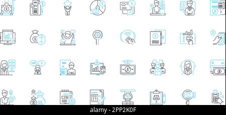 Jeux d'icônes linéaires de communication et de communication. Nerking, en ligne, connexion, interaction, communication, Communauté, vecteur de ligne de collaboration et Illustration de Vecteur