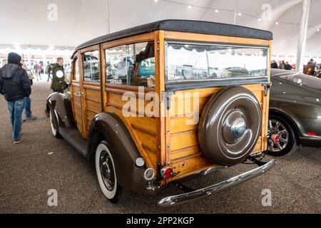 Ford modèle 78 Woody Berline 1937 Banque D'Images