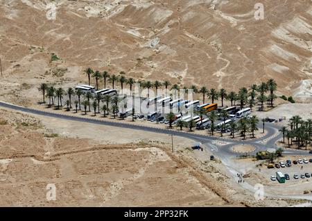 Parc national de Masada dans le sud du désert de Judée en Israël Banque D'Images