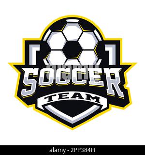 Logo Mascot de l'équipe de football Illustration de Vecteur