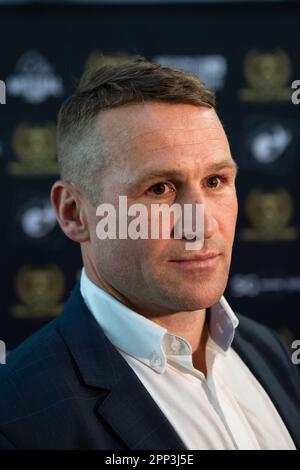 Toulon, France. 18th avril 2023. Matt Giteau arrive au Rugby Club Toulonnais (RCT) Hall of Fame à Toulon. Le Rugby Club Toulonnais (RCT) présente le premier Rugby Hall of Fame en intronisant huit joueurs lors d'une soirée de gala au Zénith de Toulon. Crédit : SOPA Images Limited/Alamy Live News Banque D'Images