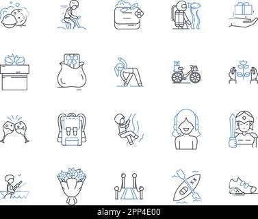 Collection d'icônes de ligne de construction. Architecture, Construction, Framework, Design, Blueprint, Fondation, vecteur d'infrastructure et illustration linéaire Illustration de Vecteur