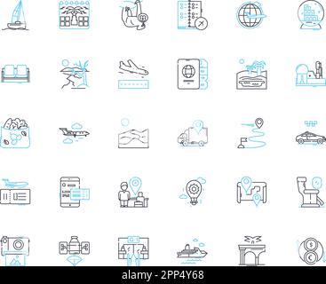 Jeu d'icônes linéaires du terminal. Ligne de commande, Console, invite, Shell, terminal, Script, vecteur de ligne Unix et signes de concept. Linux,Code,script Illustration de Vecteur