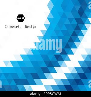 Vecteur abstrait fond triangulaire jaune. style polygonal. Banque D'Images