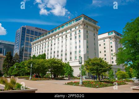 Joseph Smith Memorial Building alias Hôtel Utah à Temple Square sur la rue principale à Salt Lake City, Utah UT, États-Unis. Banque D'Images