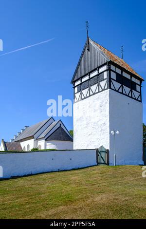 Pouls Kirke, St. Église Paul à Poulsker dans la municipalité de Nexö, île de Bornholm, Danemark, Europe. Banque D'Images
