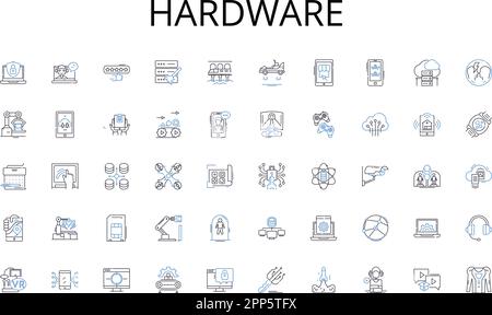 Collection d'icônes de ligne de matériel. Publicité, marquage, campagnes, concurrents, consommateurs, Contenu, vecteur client et illustration linéaire Illustration de Vecteur