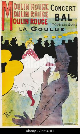 Henri de Toulouse-Lautrec - concert au Moulin Rouge - la Goulue Banque D'Images